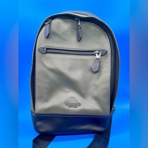 Coach Stylish Black and Olive green Men's Crossbody Bag